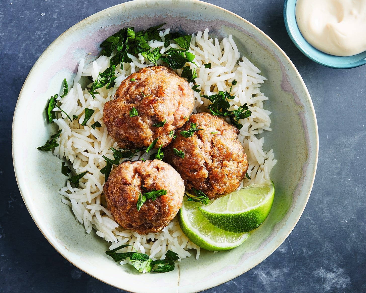 gingery pork meatballs