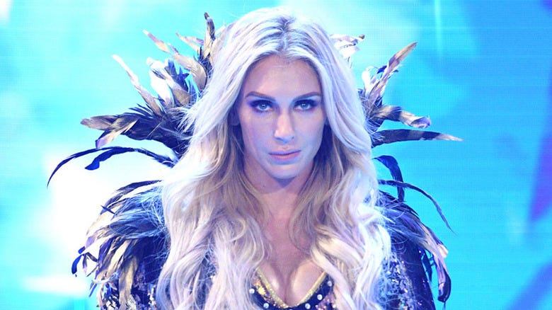 Charlotte Flair walking to the ring