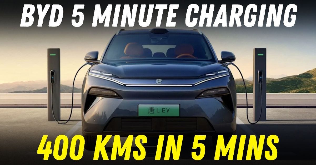 BYD's 5-Min Charging Will Make Your Tata Nexon, Mahindra BE 6, XEV ...