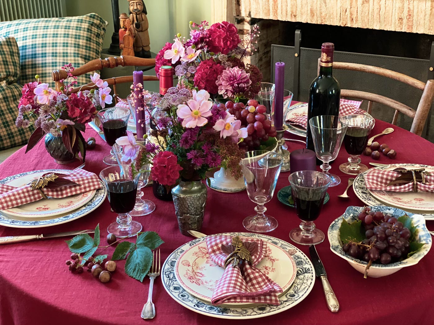 How to set the table to celebrate the grape harvest season 🍇