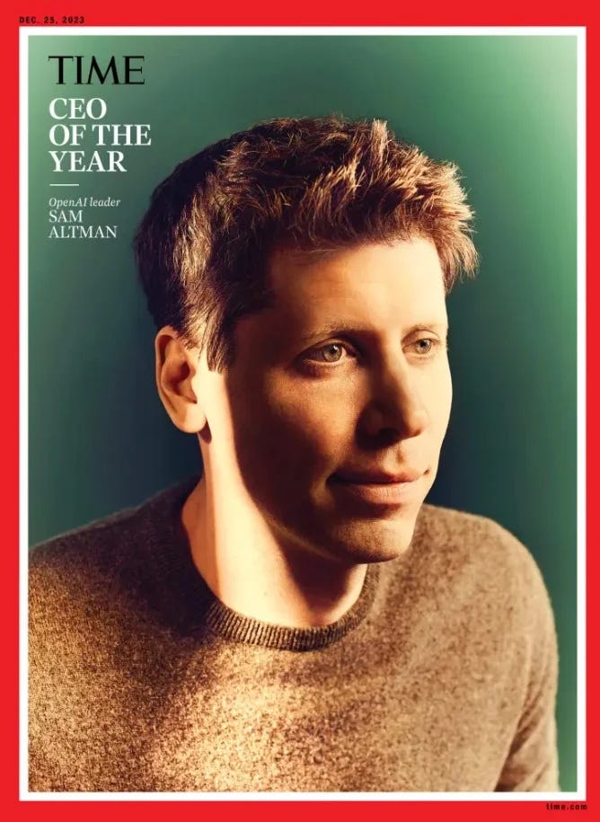 Sam Altman Named CEO of the Year by Time - Roastbrief US