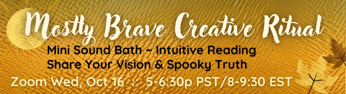 Mostly Brave Creative ritual banner