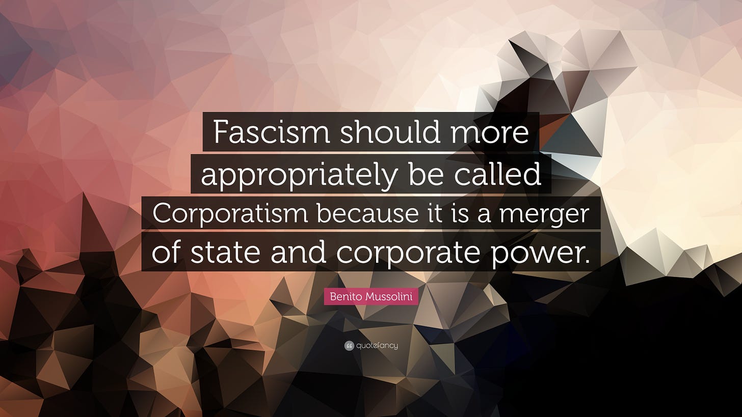 Benito Mussolini Quote: "Fascism should more appropriately be called Corporatism because it is a ...
