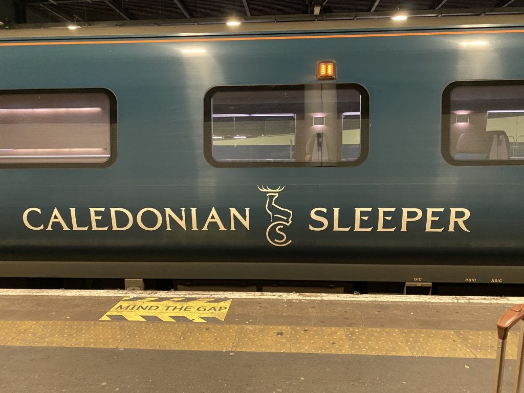 The Caledonian Sleeper train