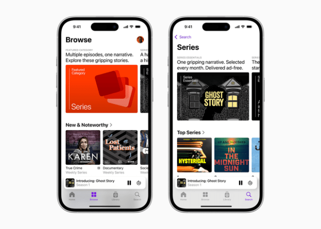 Apple Podcasts is launching a new Series category as well as Series Essentials, which celebrates one series each month that best defines the category, beginning with Ghost Story.