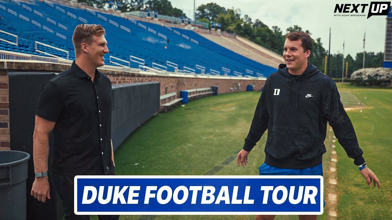 Riley Leonard Gives Walk & Talk Tour of Duke's $100M Football Facility -  YouTube