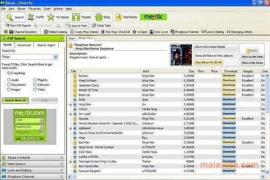 Kazaa Media Desktop 3.2 - Download for PC Free