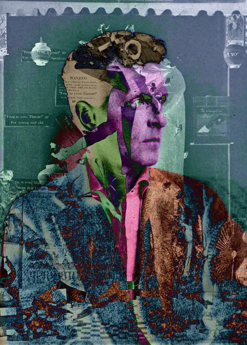 Collage of Wittgenstein and odd elements. (Artwork by the author.)