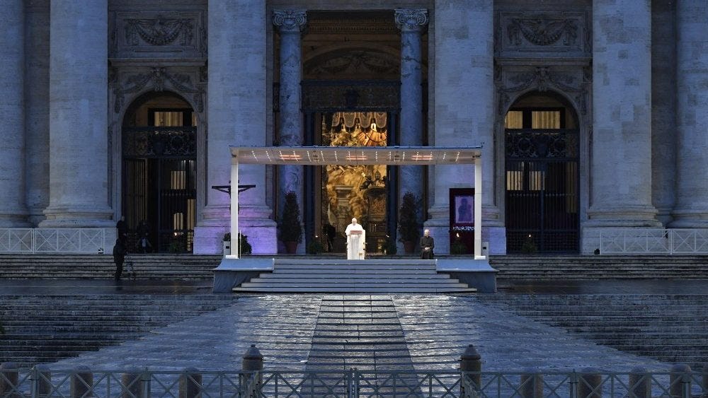 Homilia do Papa Francisco na Adoração do Santíssimo e Bênção Urbi et Orbi –  Pastoral da Juventude