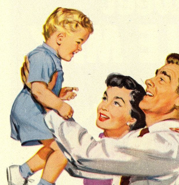 1952-File Photo Digital Archive | Vintage american art, Vintage  illustration, Family illustration