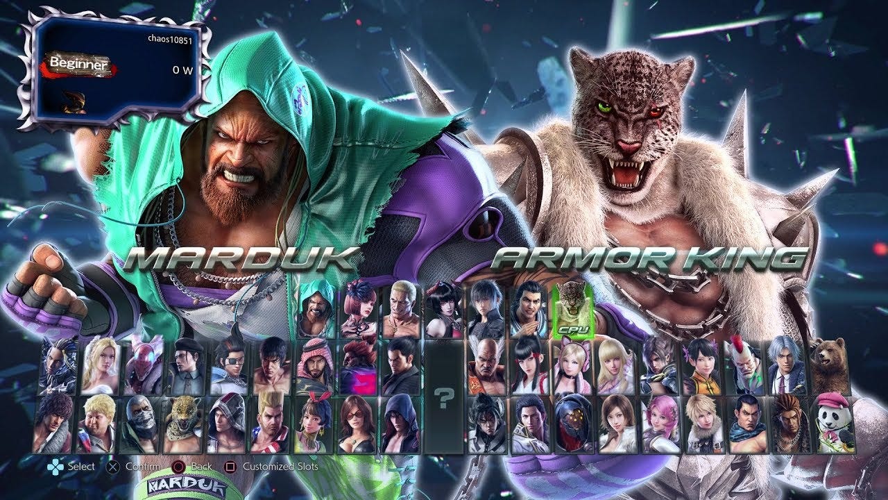 Tekken 7 S2 - Character Select Screen Update (New Music) - YouTube