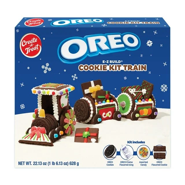 Promotional image of an OREO Cookie Kit Train