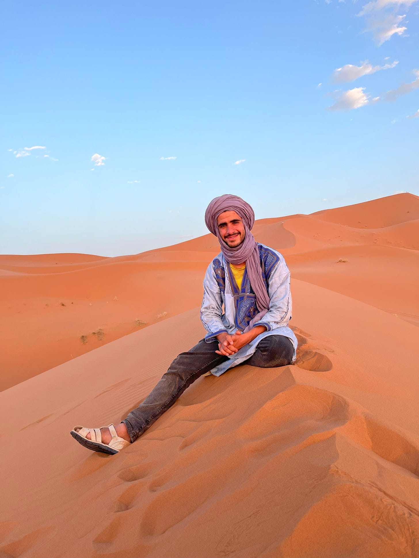 A Bedouin in the Sahara desert