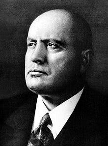 Benito Mussolini, just a guy with some ideas.