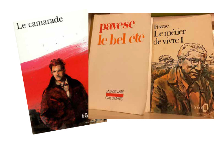 Couvertures de livres de l'écrivain italien Cesare Pavese