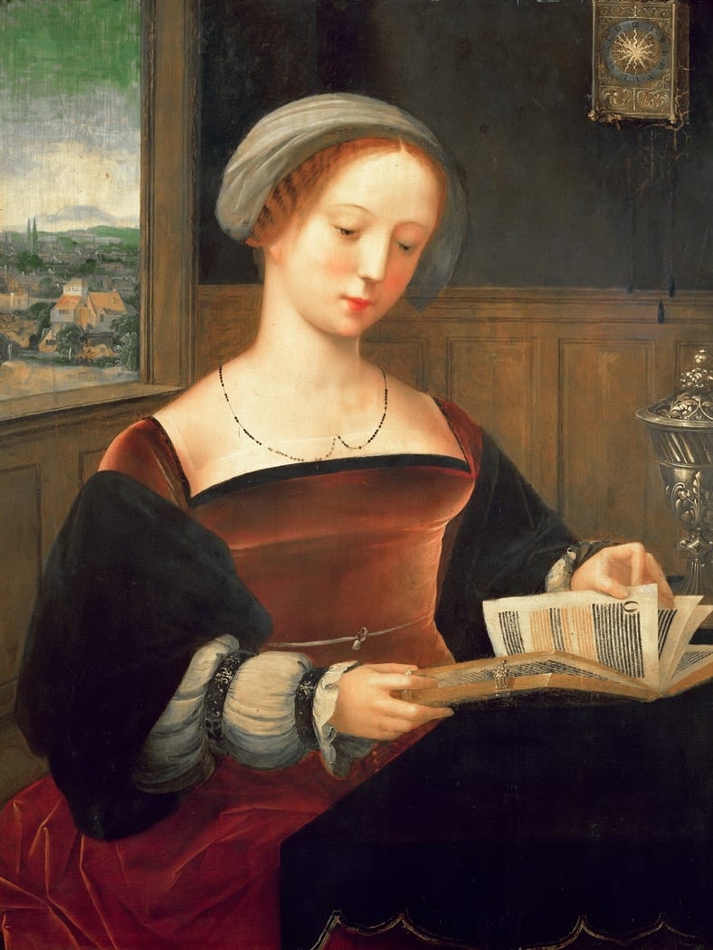 Saint Mary Magdalene Reading by Master of the Female Half ...