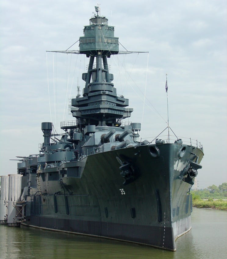 MaritimeQuest - Battleships - USS Texas BB-35 - special photo section