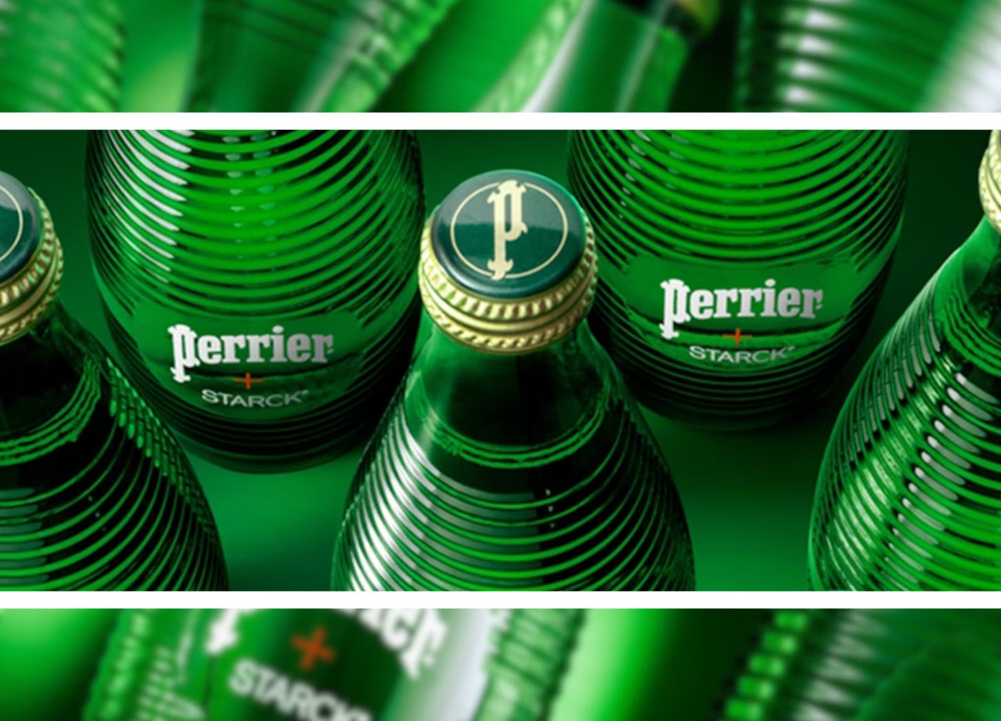 Perrier + Stark promotional bottles