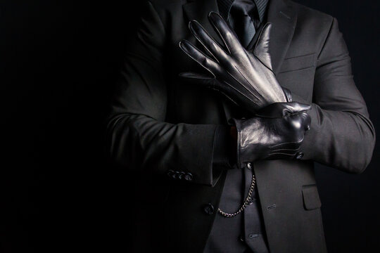 suit black leather gloves - OFF-63% > Shipping free