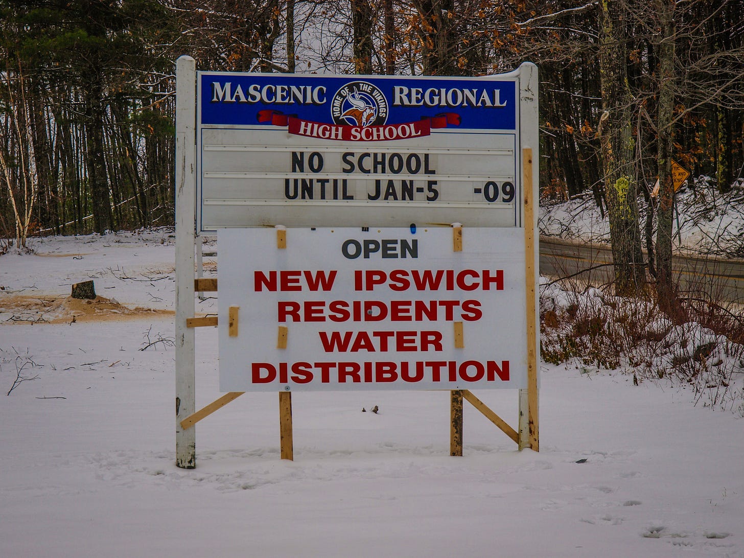 Mascenic Regional High School sign
