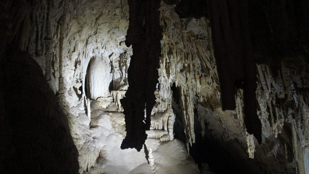 Lewis and Clark Caverns near the North Entrance to Yellowstone.