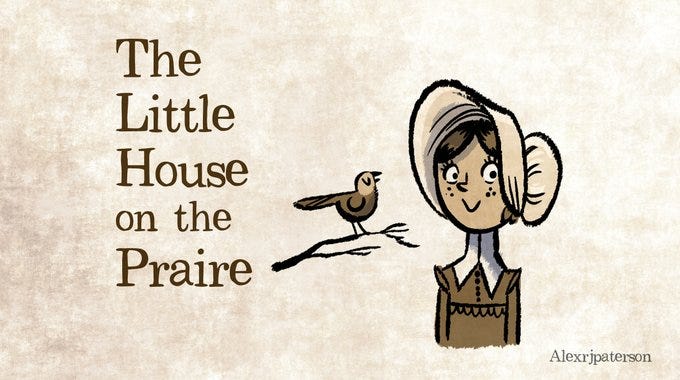 The Little House on the Prairie cartoon.