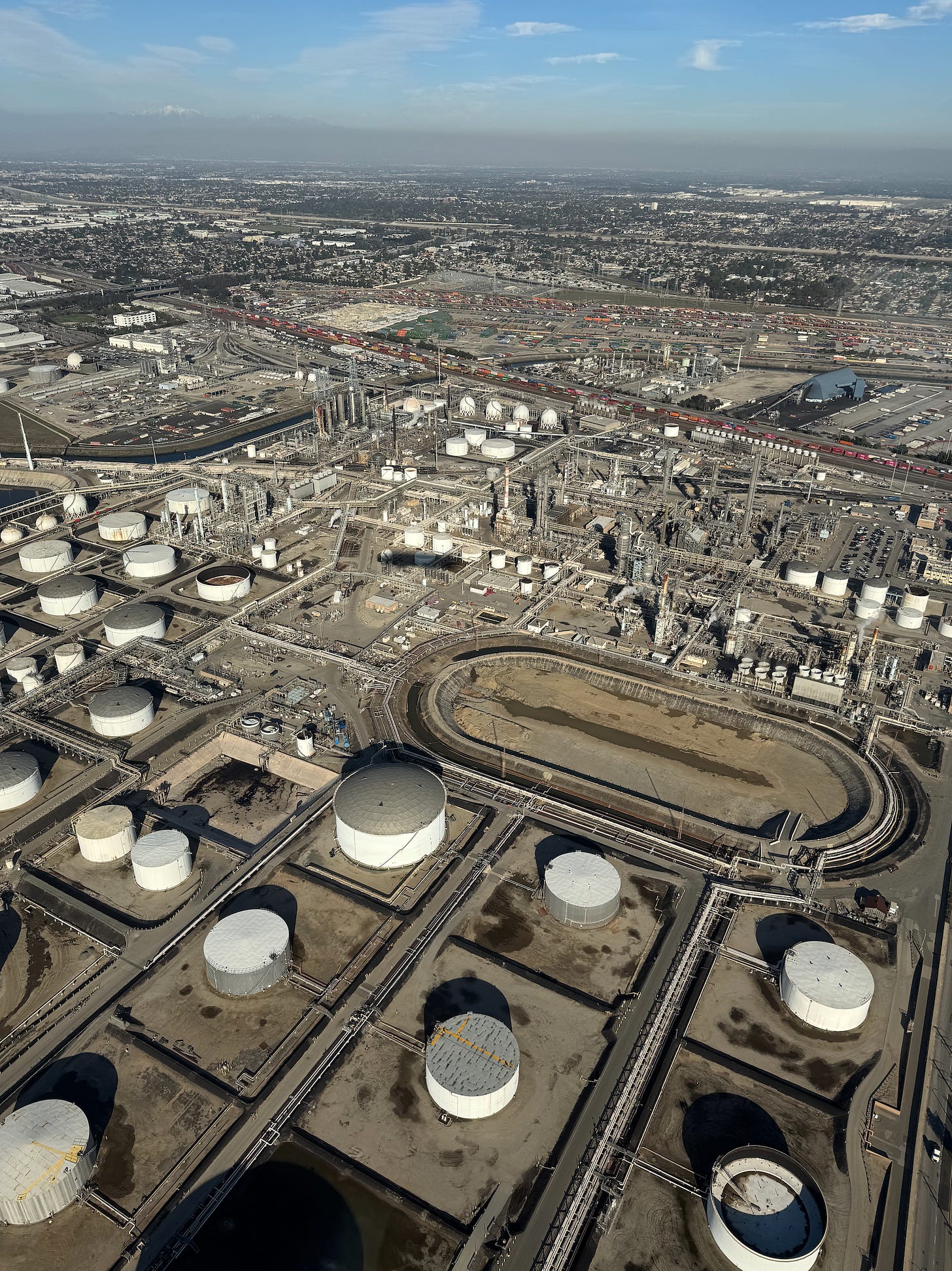 A view of LA from above