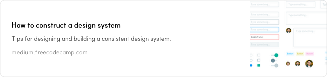 How to construct a design system