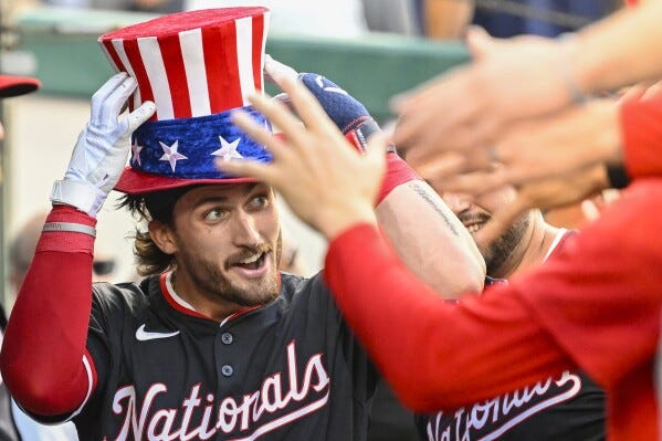 Dylan Crews hits leadoff homer in 3rd career game, helps Nationals to 5-2  win over Yankees | AP News