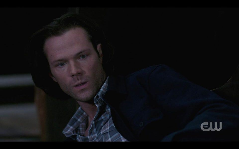 Sam Winchester reacts to hellhounds coming out of church SPN