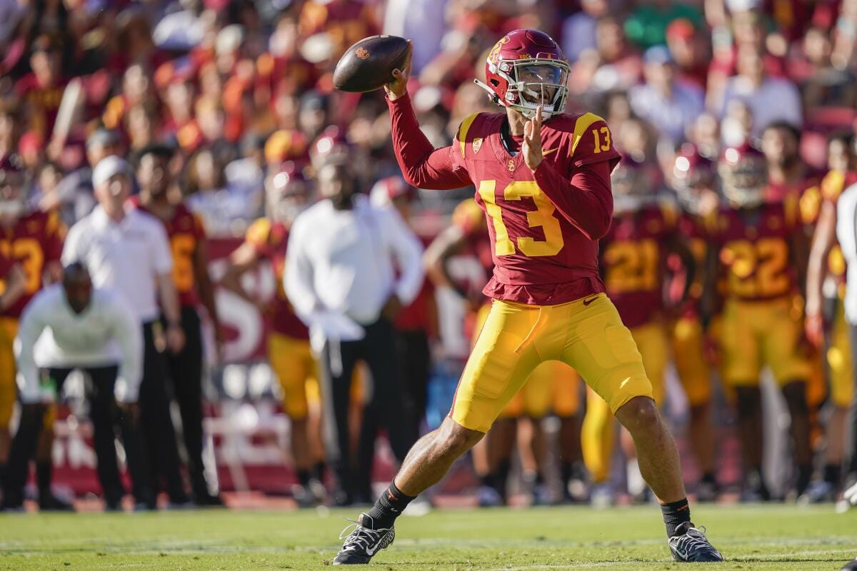 Heisman winner Caleb Williams leads No. 6 USC past San Jose State, 56-28 -  The San Diego Union-Tribune