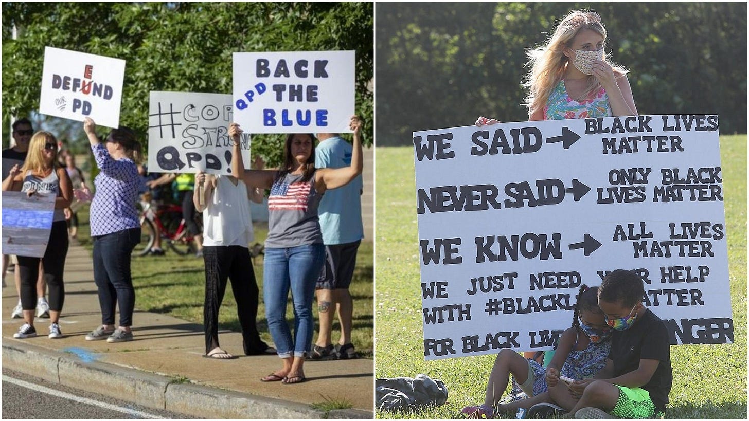 Competing rallies planned for opposite sides of Route 139 Sunday