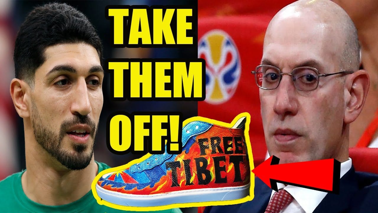 The NBA told Enes Freedom to REMOVE shoes CRITICIZING China and he was ...