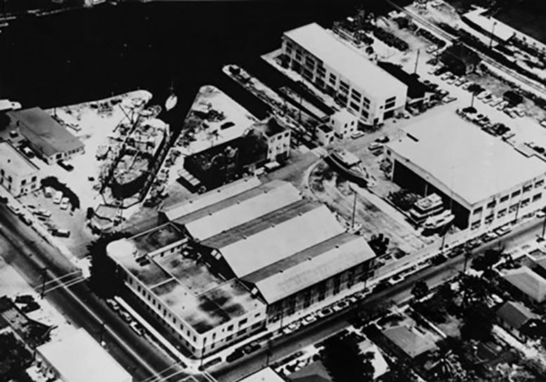 Figure 6: Aerial of Miami Shipbuilding Corp property in 1942