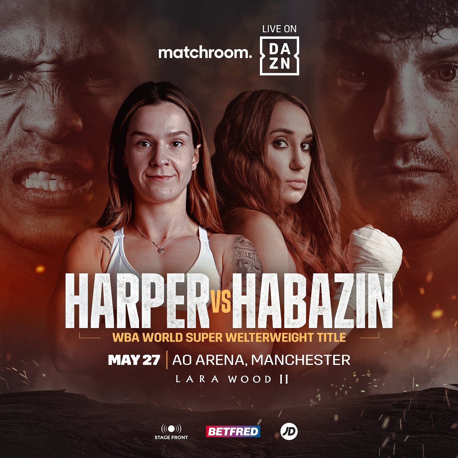 Terri Harper (13-1-1) vs. Ivana Habazin (21-4) for the WBA World Super  Welterweight Title on May 27th, Matchroom Boxing: Lara vs. Wood 2 : r/WMMA