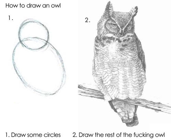 draw the owl meme.
