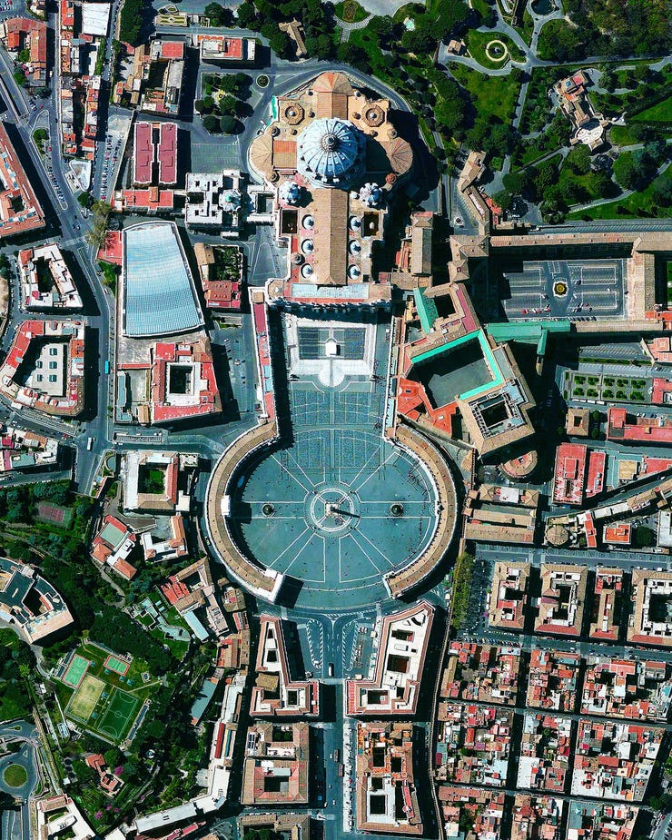 An empty Vatican City on Easter Sunday 2020