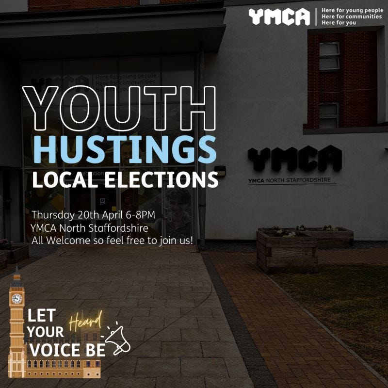 YMCA North Staffs Youth Hustings for Local Elections