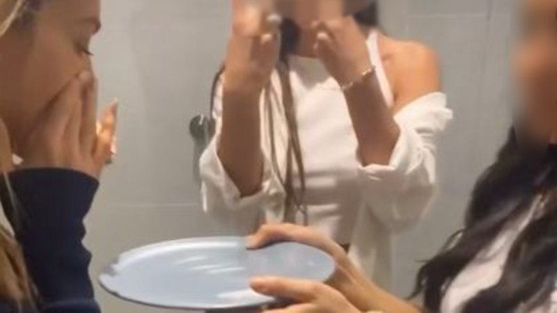 Nadia Bartel caught snorting white powder in Instagram video