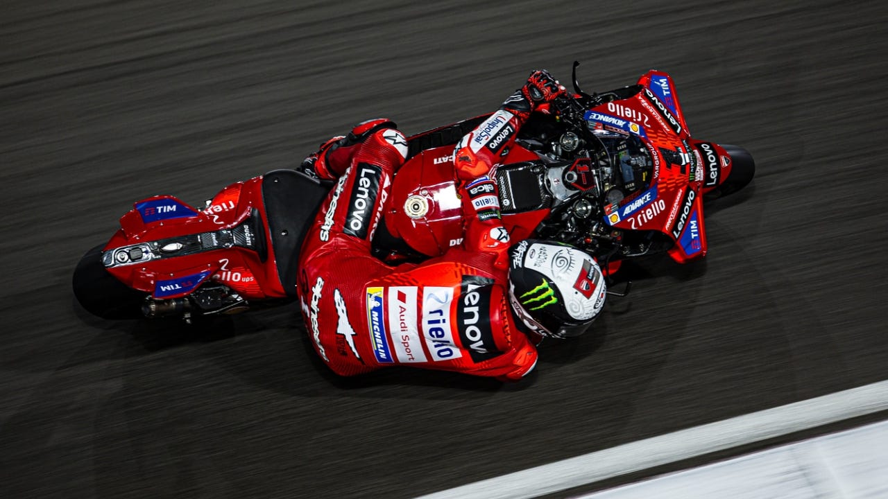 2024 MotoGP Qatar Test: Ducati's Pecco Bagnaia Dominant on Second Day, Sets  New Lap Record - autoX