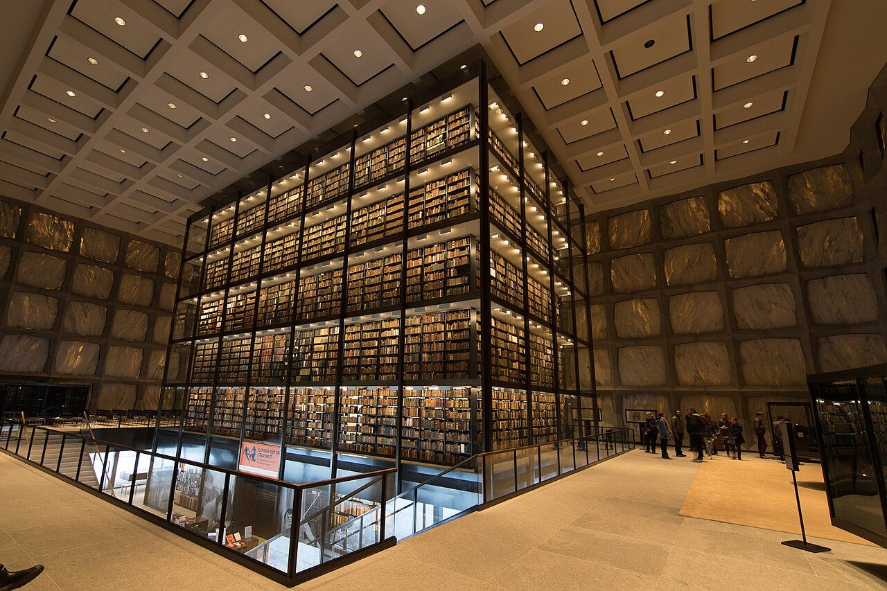 File:20170420 Beinecke Rare Book Library Interior Yale University New Haven  Connecticut.jpg - Wikimedia Commons