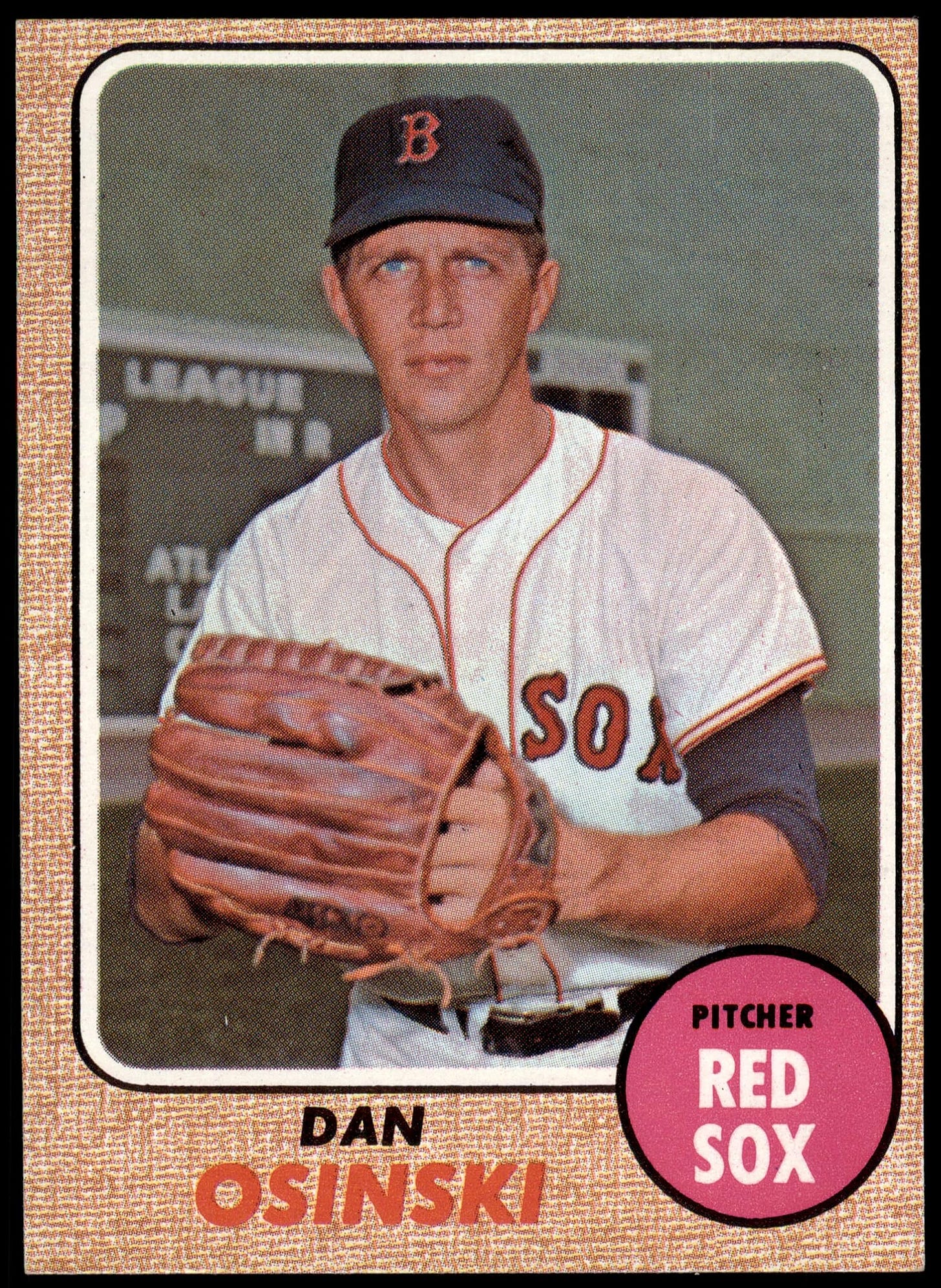 Amazon.com: 1968 Topps # 331 Dan Osinski Boston Red Sox (Baseball Card)  VG/EX Red Sox : Collectibles & Fine Art