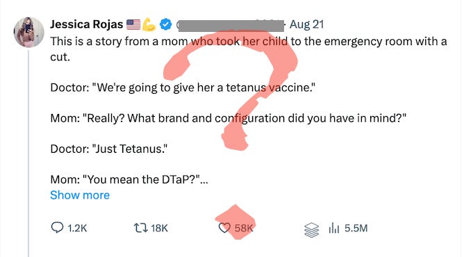 Fun Facts.- This copy pasta about tetanus has been going around the Internets since at least 2017…