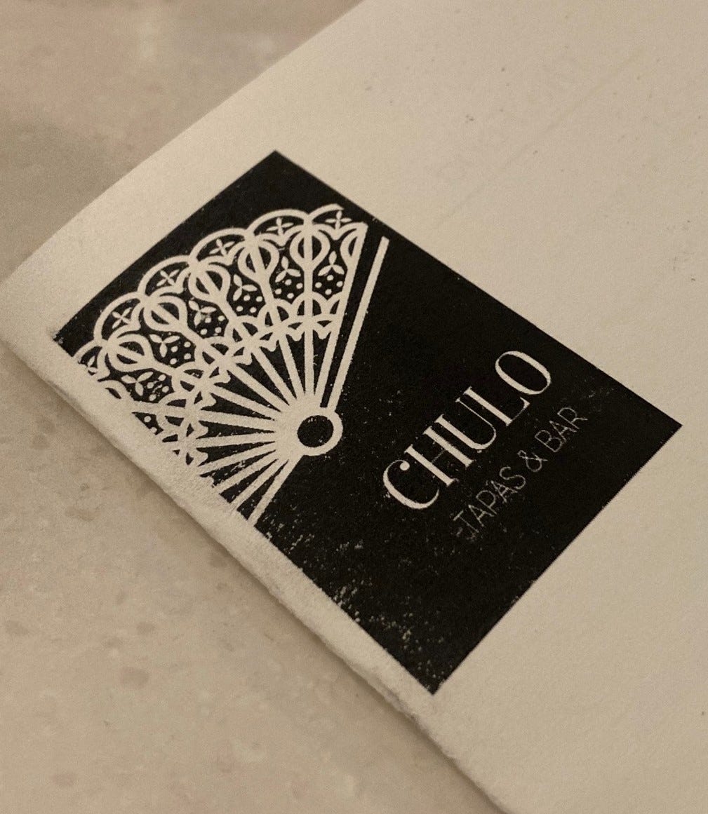 A logo detail from the menu of Chulotapas