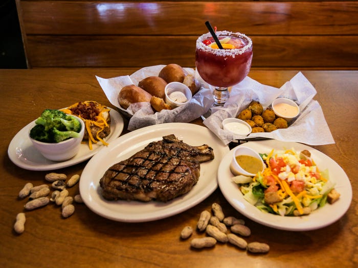 Texas Roadhouse full meal 