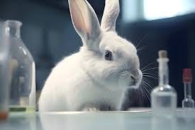 laboratory animals white rabbit ...