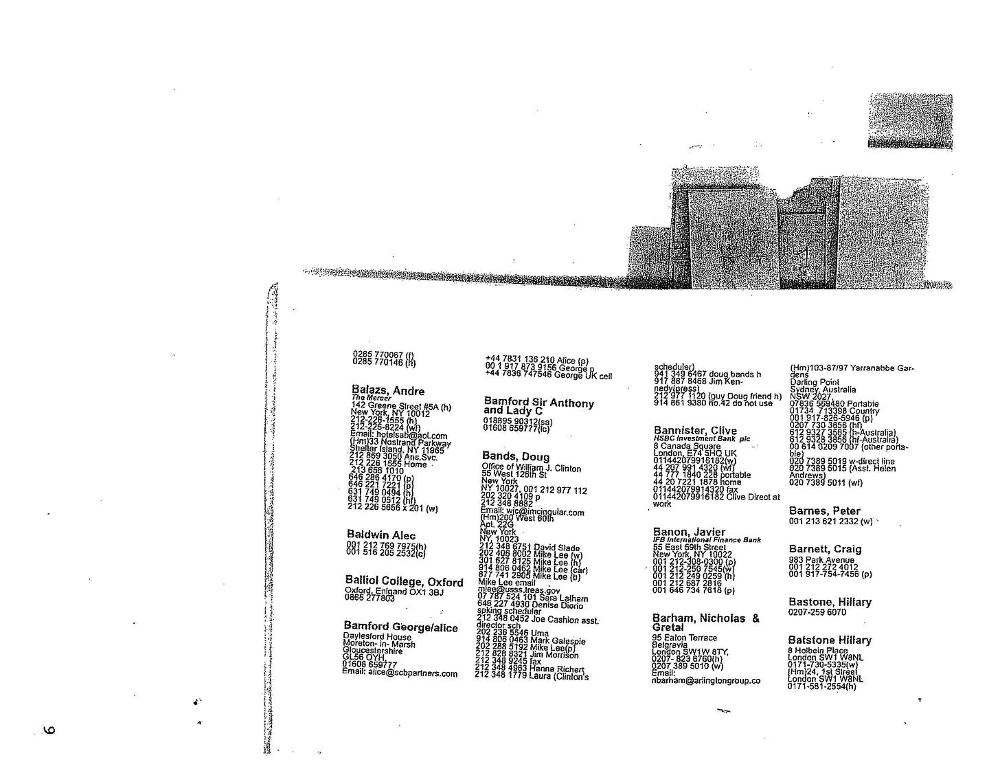Jeffrey Epstein's black book page 4