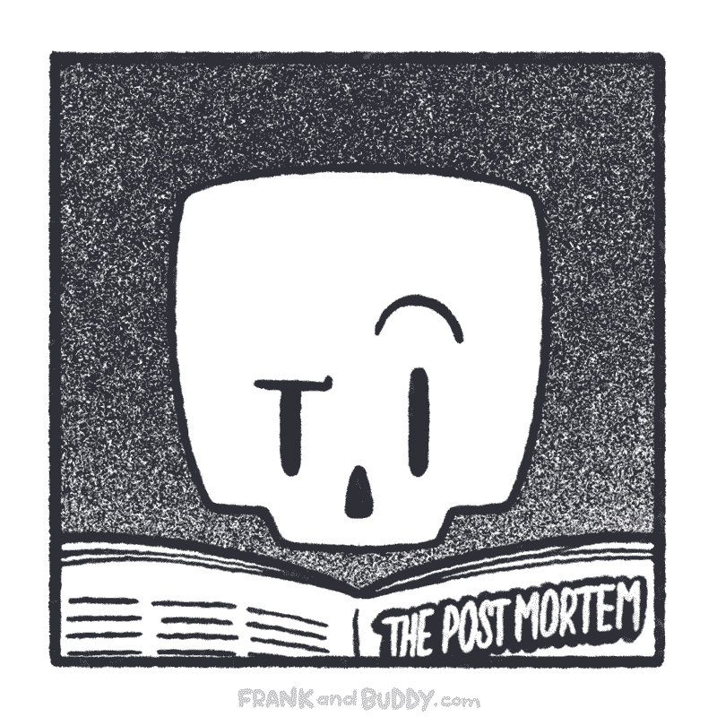 This animated webcomic show the skeleton being shocked and confused and having to take a second look at what they see in the newspaper. They shake their head and raise their eyebrow as they lean in for a closer look. 