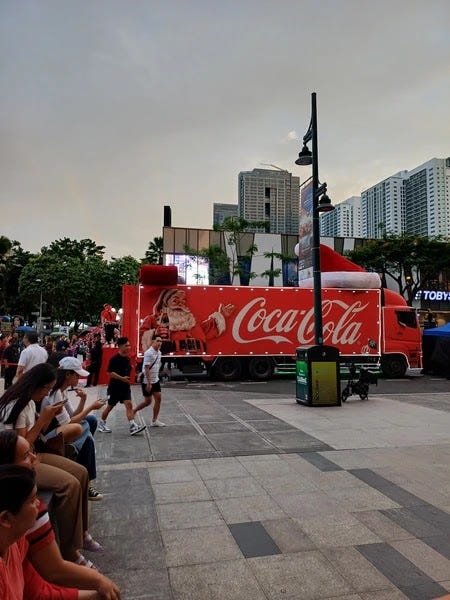 Coke truck in BGC