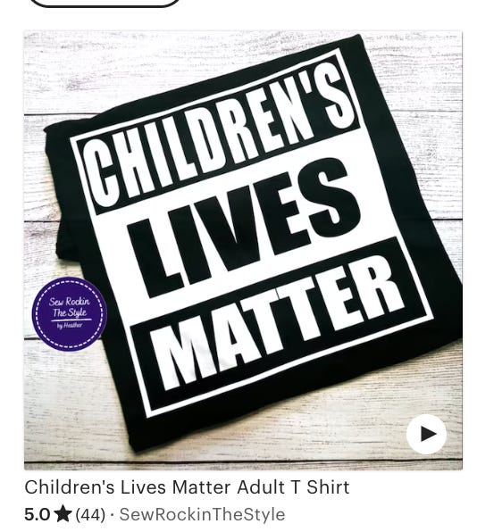 adult children's lives matter t-shirt